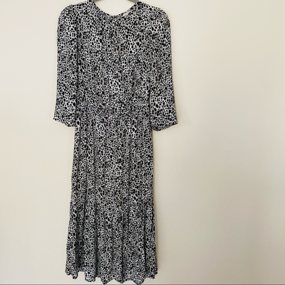 A New Day Tiered Midi Cheetah Print Dress - Picture 6 of 11